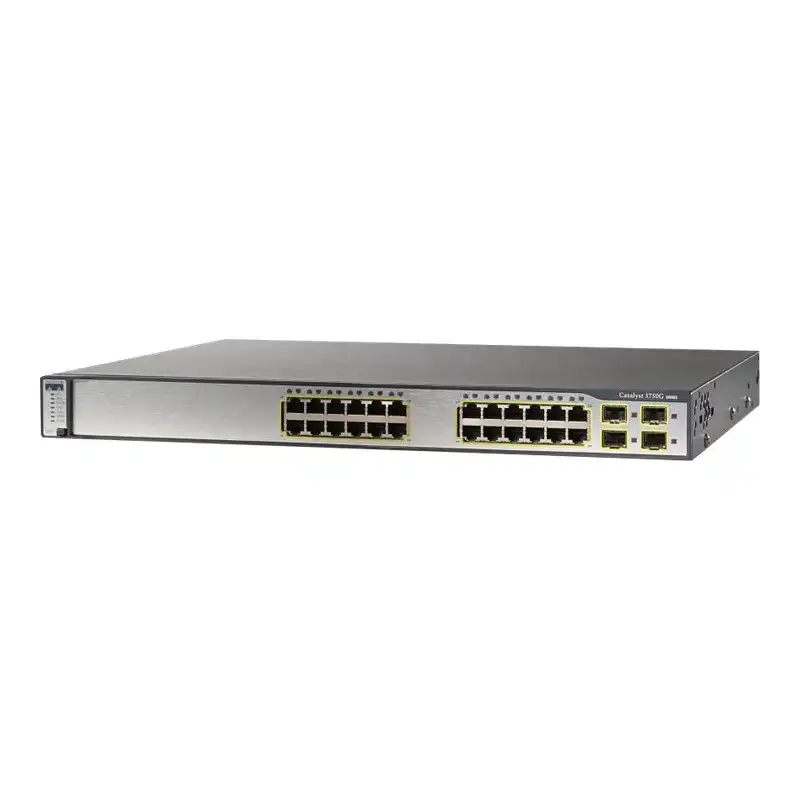 Cisco Catalyst 3750G-24TS-1U - Commutateur - C3 - Géré - 24 x 10 - 100 - 1000 + 4 x SFP - Montab... (WSC3750G24TSS1U-RF)_1